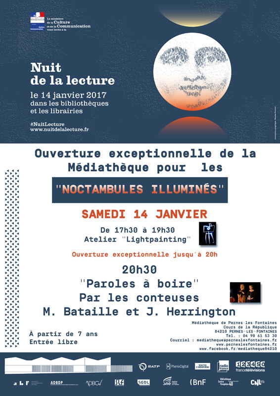 Noctambules Illuminés Nuit de la Lecture à Pernes-les-Fontaines