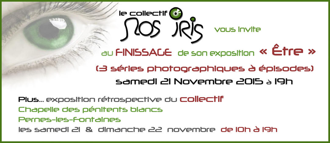 "Finissage" de l'exposition "Nos iris"