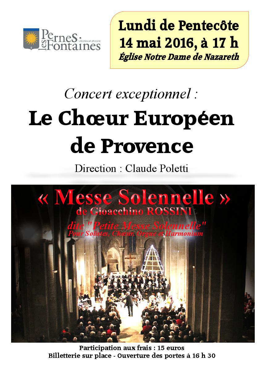 Concert "Choeur Européen de Provence"