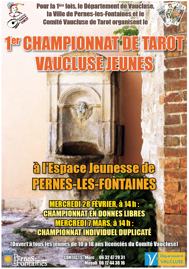 1er Championnat de Tarot - Vaucluse/jeunes