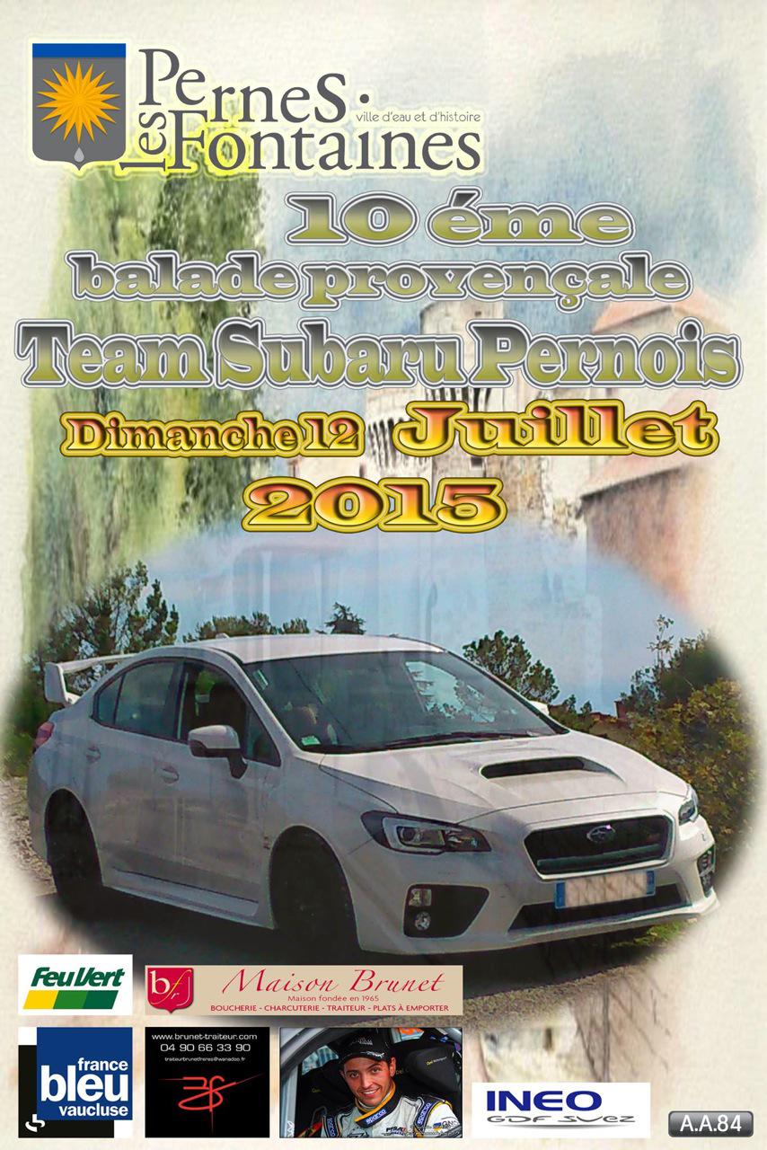 10ème Balade Provençale avec le Team Subaru Pernois