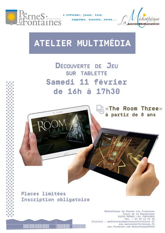 Atelier Multimédia "Jeu sur tablette"