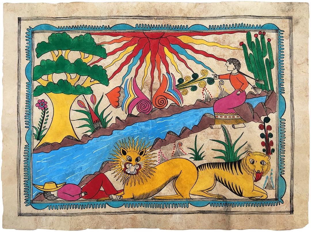 Exposition : le conte le tigre et la lionne / In tigre ihuan leona