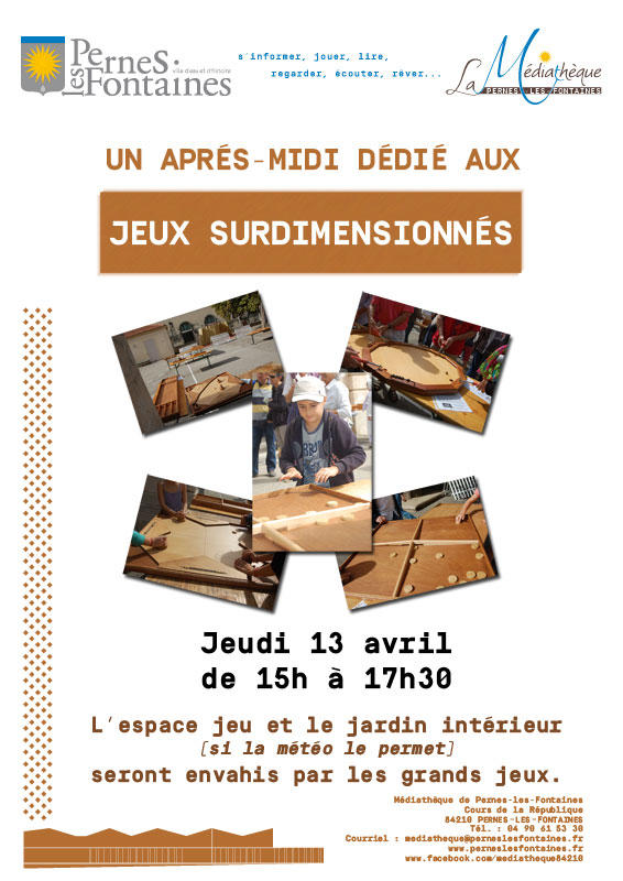 Jeux surdimensionnés