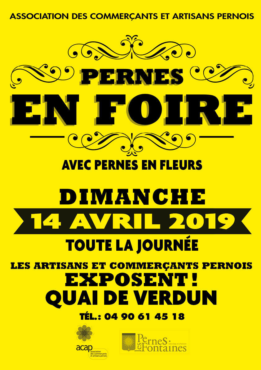 Pernes en fleurs et Foire des commerçants Pernois