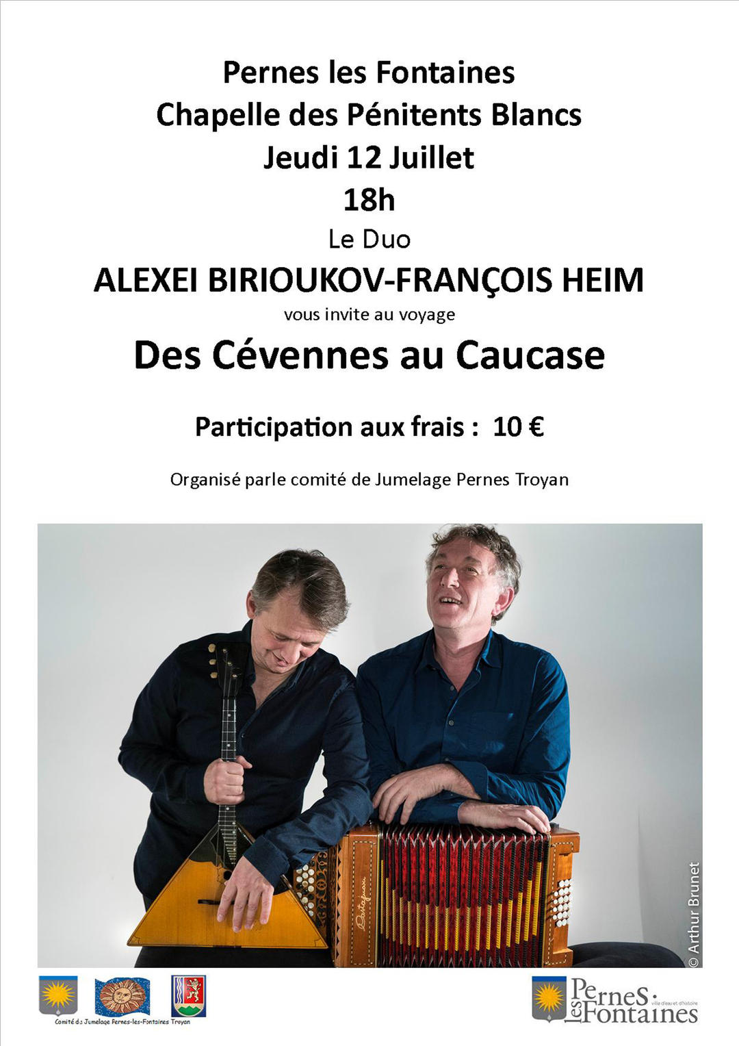 Concert à la Chapelle des Pénitents