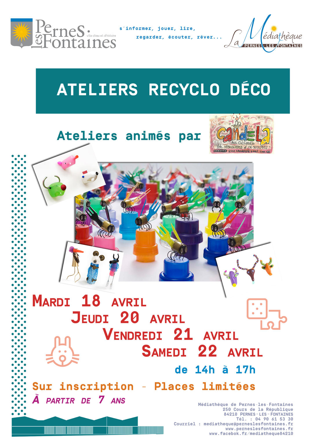 Ateliers de Candela à la Médiathèque