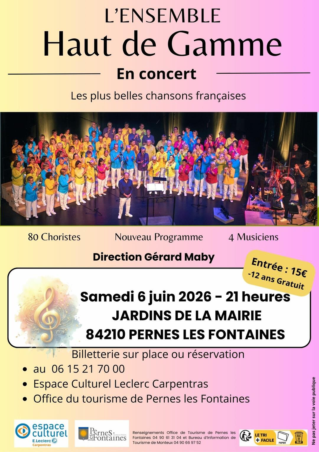 Concert du chœur "Haut de gamme"