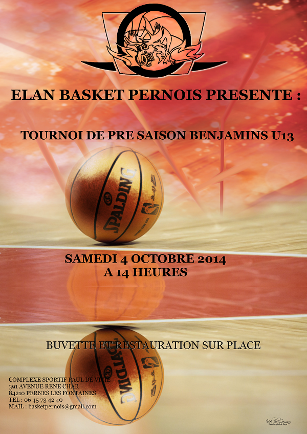Tournoi de Pré Saison Benjamins U 13 et Seniors Garçons Pré National