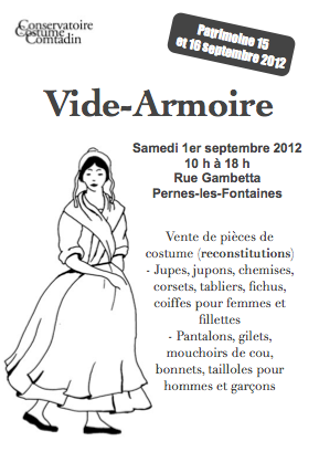 Vide-armoire au Conservatoire du Costume Comtadin