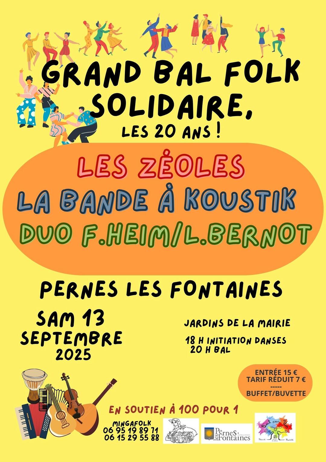 Bal Folk dans les Jardins de la Mairie