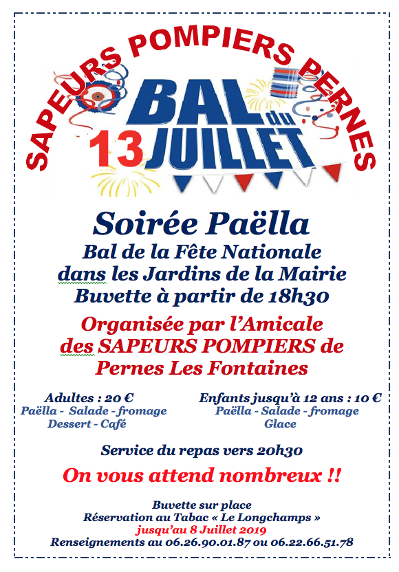 Bal et Repas de la Fête Nationale