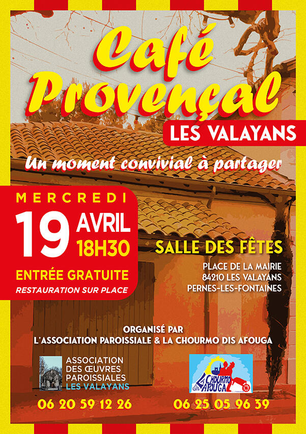 Café provençal aux Valayans