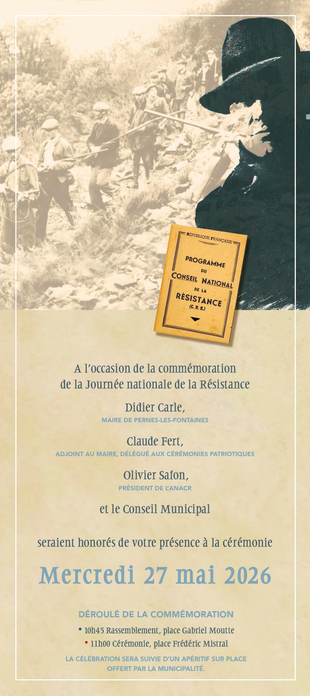 Commémoration de la Journée Nationale de la Résistance