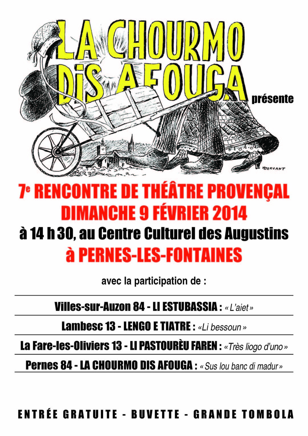 Hommage à F. Mistral : théâtre en provençal