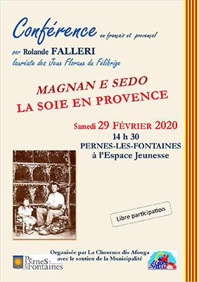 Conférence, Magnan e sedo / La soie en Provence