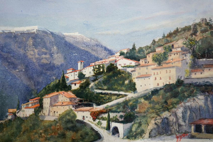 Exposition d'aquarelles Marc Bonfils