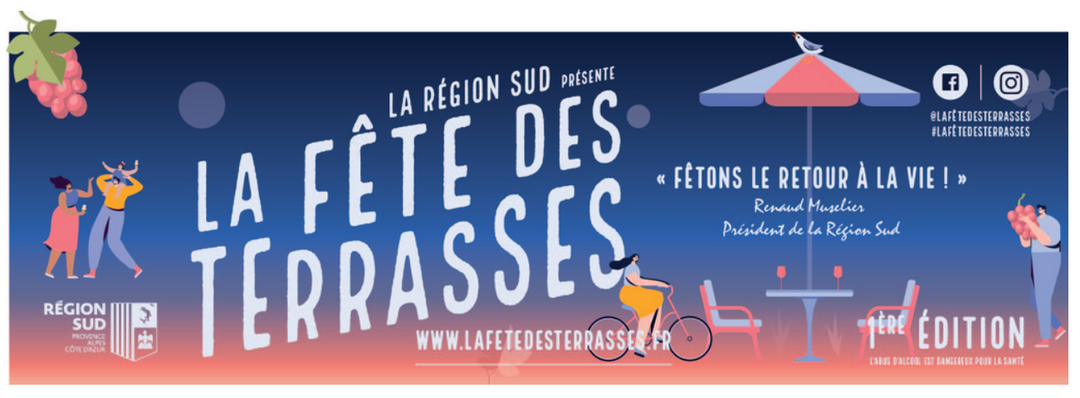 Fêtons le retour à la vie le 1er juillet 2020 avec La Fête des Terrasses !