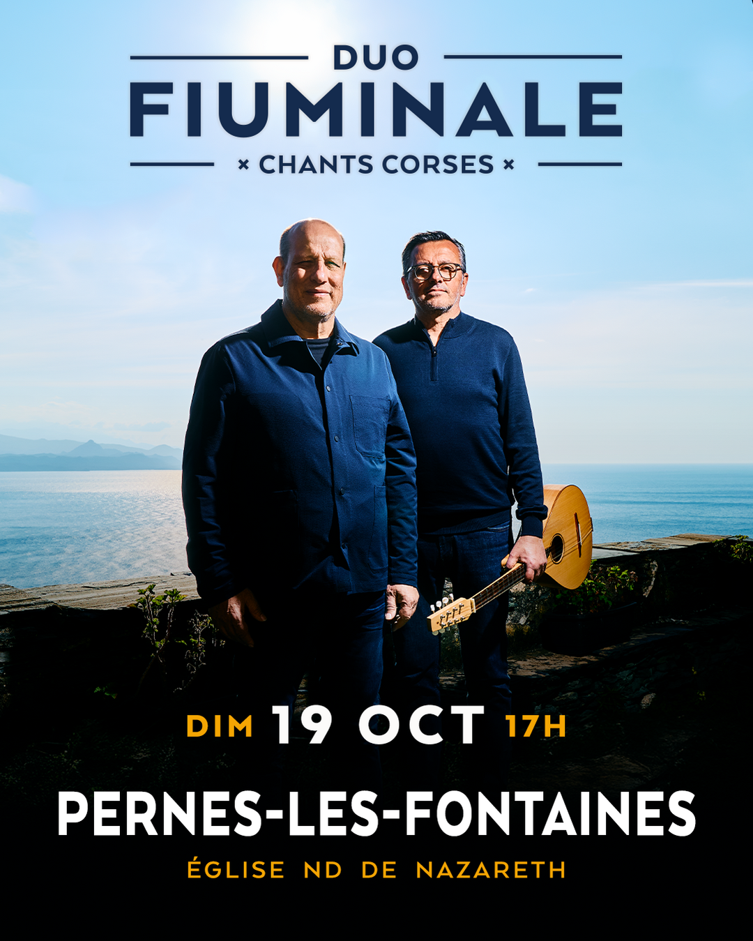 Le duo corse Fiuminale en concert à Pernes-les-Fontaines