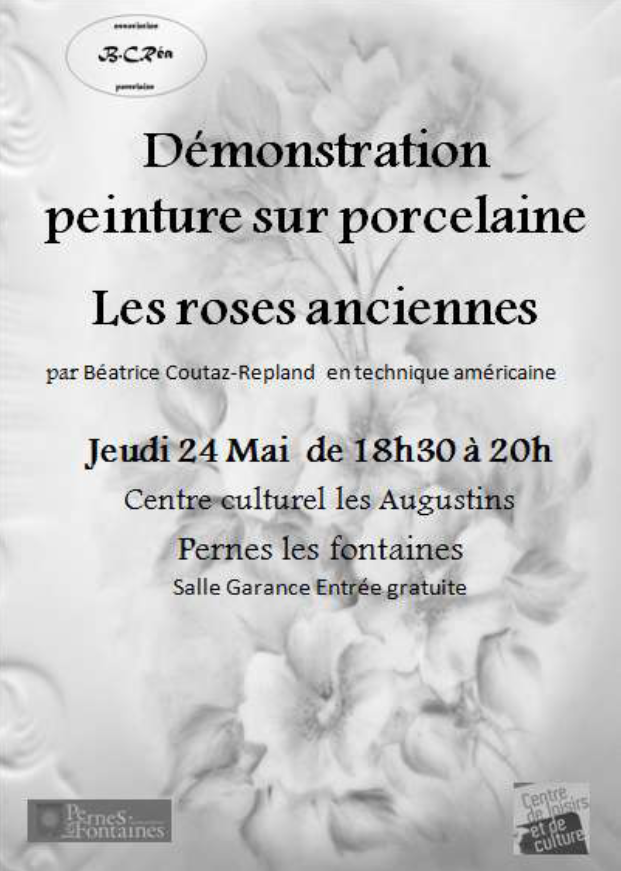 Soirée-rencontre autour de la peinture sur porcelaine