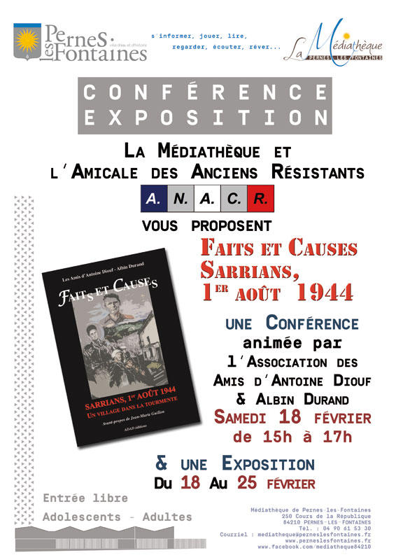 Médiathèque : Résistance en Vaucluse