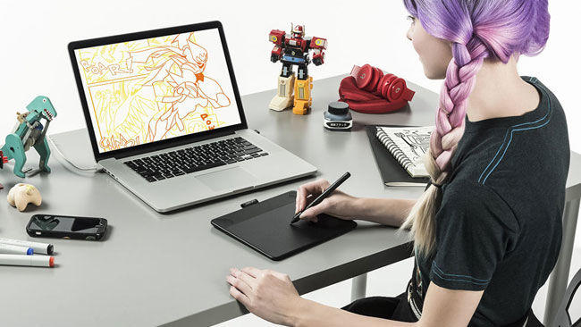 La Médiathèque, l'espace jeunesse et le FabLab : Atelier créatif avec tablettes WACOM