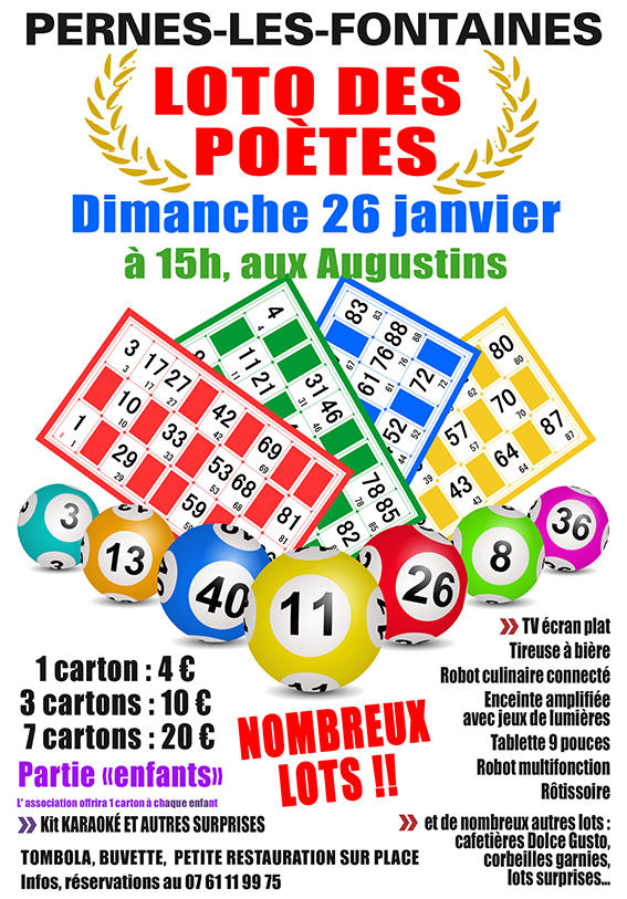 LOTO de Plumes des Fontaines