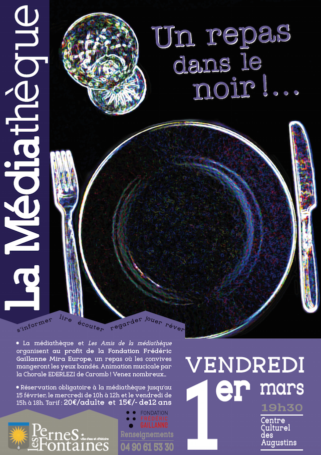 Repas dans le noir