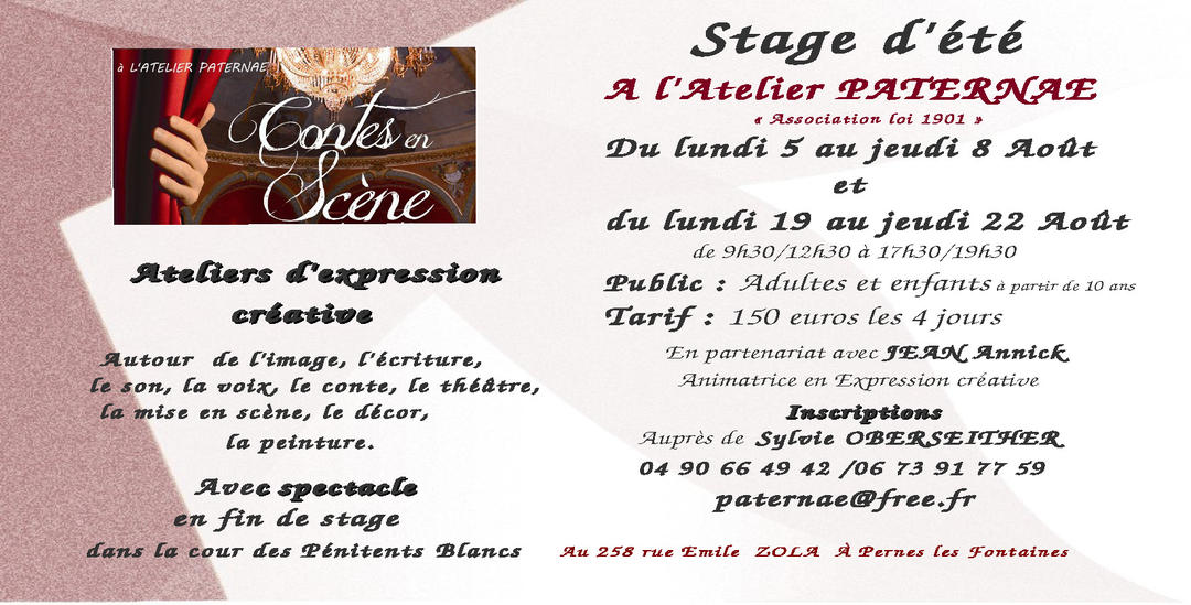 Ateliers d’expression Paternae