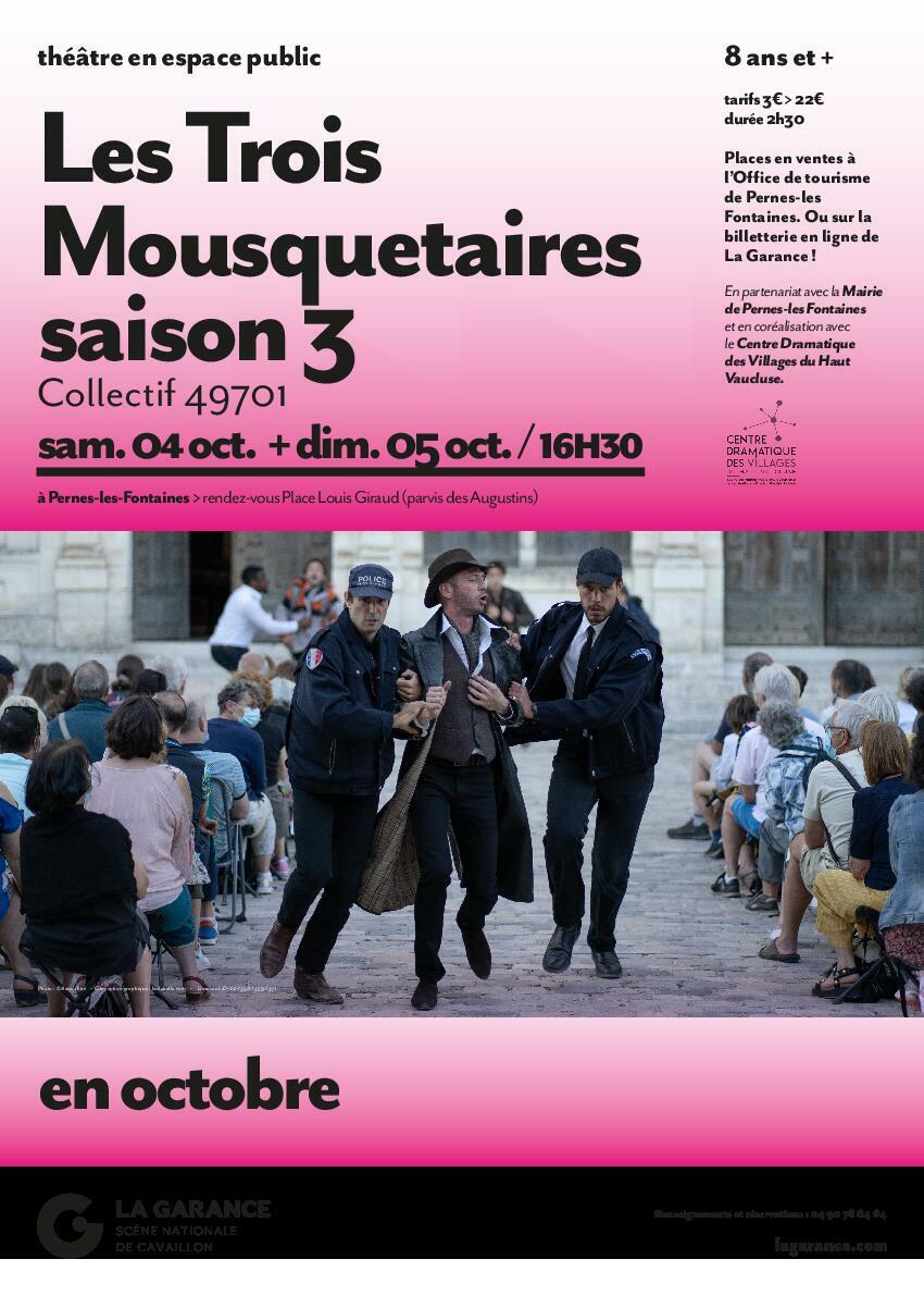 Les 3 Mousquetaires à Pernes • 4 et 5 octobre