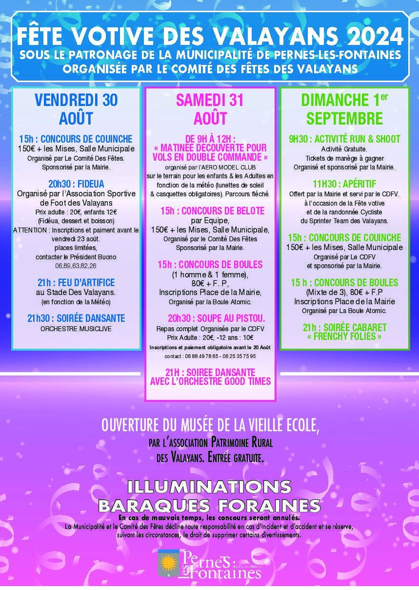 Fête Votive Des Valayans