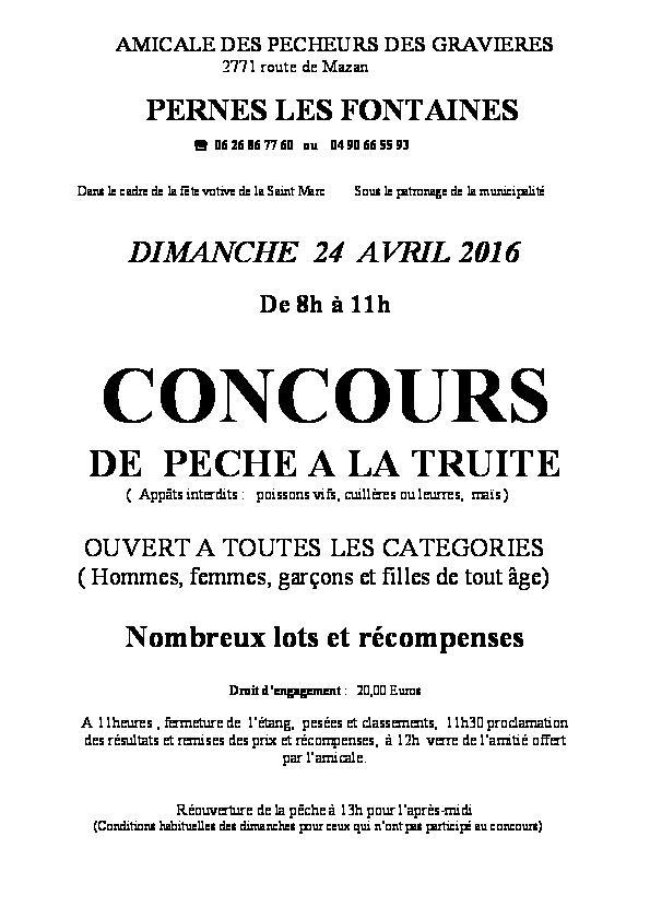 Concours de pêche
