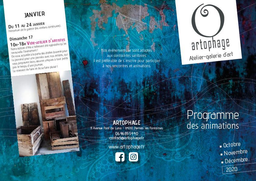 Rencontres avec les artistes - Artophage/ANNULÉES