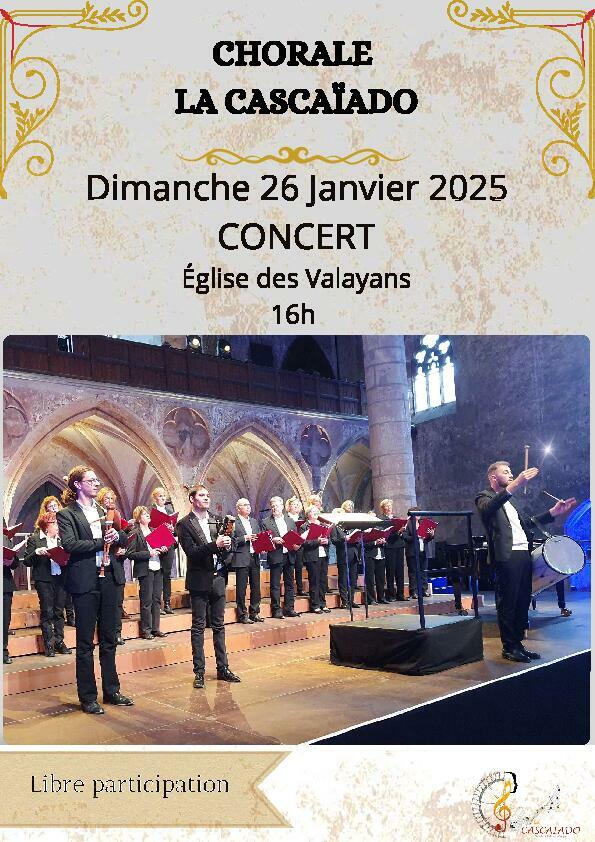 Concert par la chorale CASCAÏADO