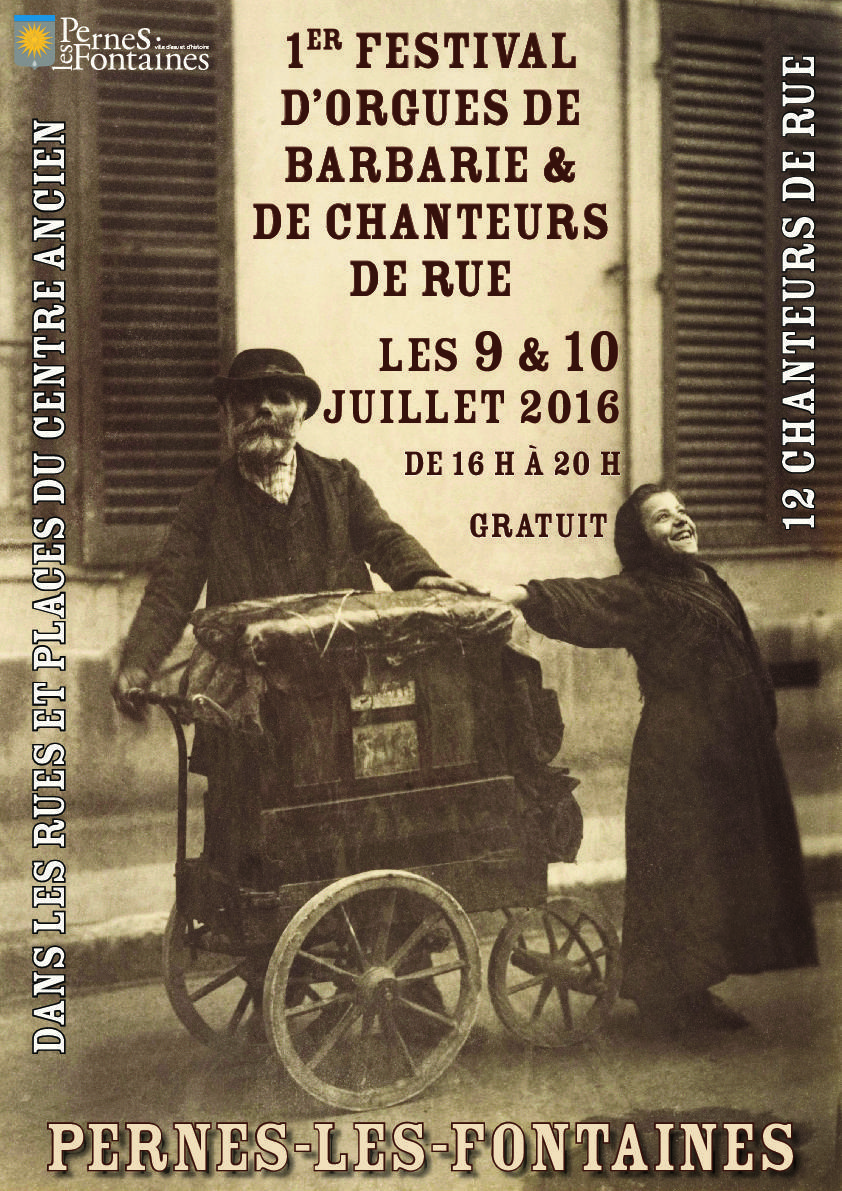 1er Festival d'orgues de Barbarie et de chanteurs de rue