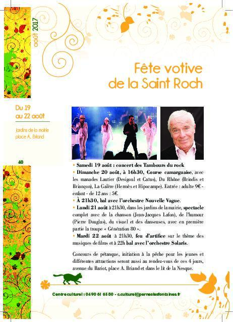 Fête votive de la Saint Roch