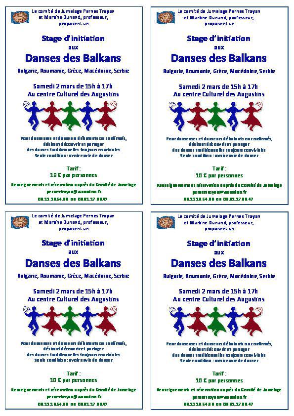 Stage de danse des Balkans