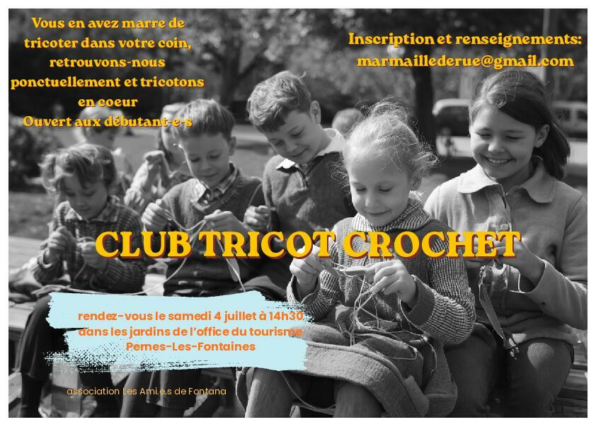 Activité Club tricot crochet