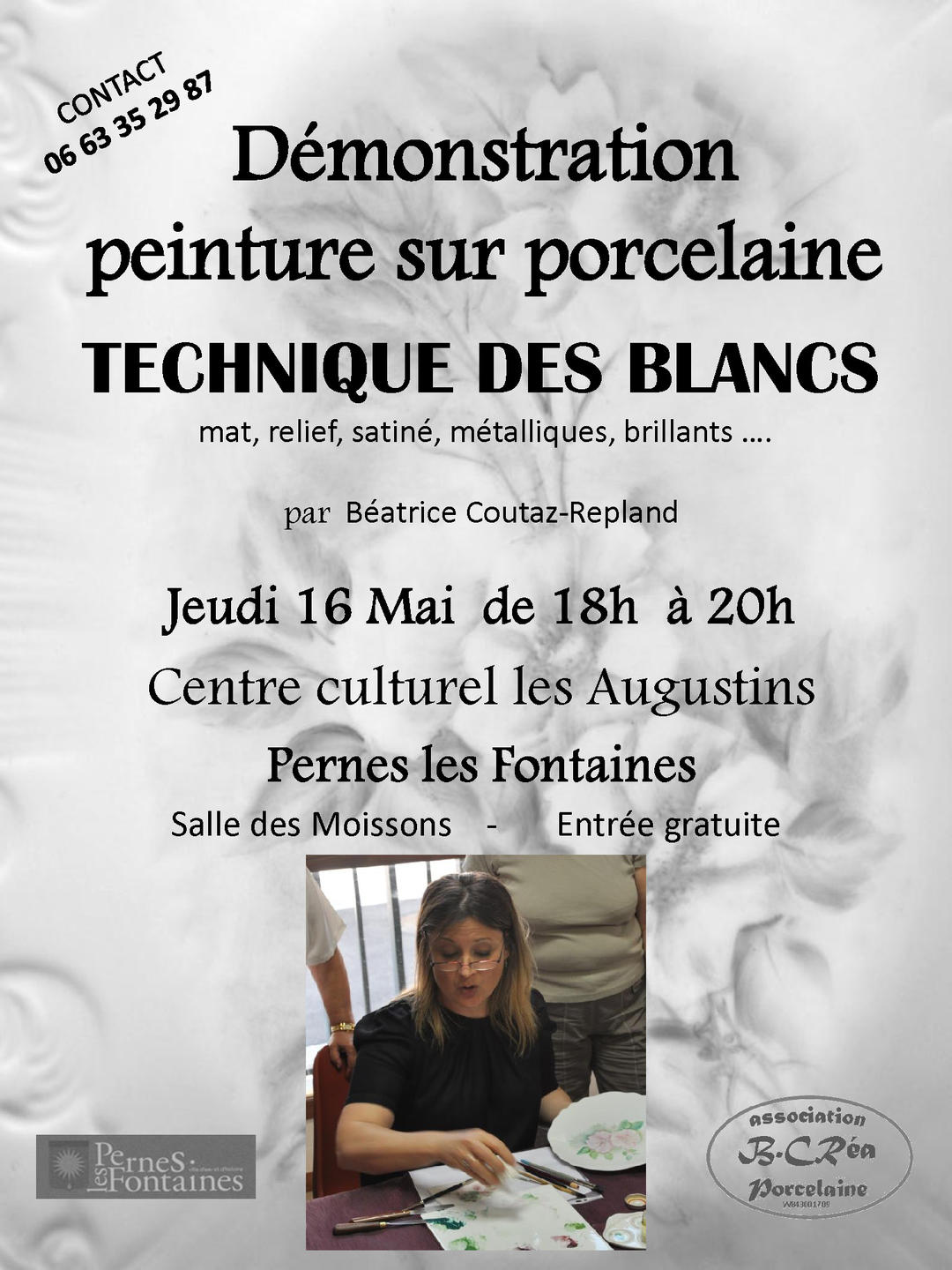 Démo peinture sur porcelaine