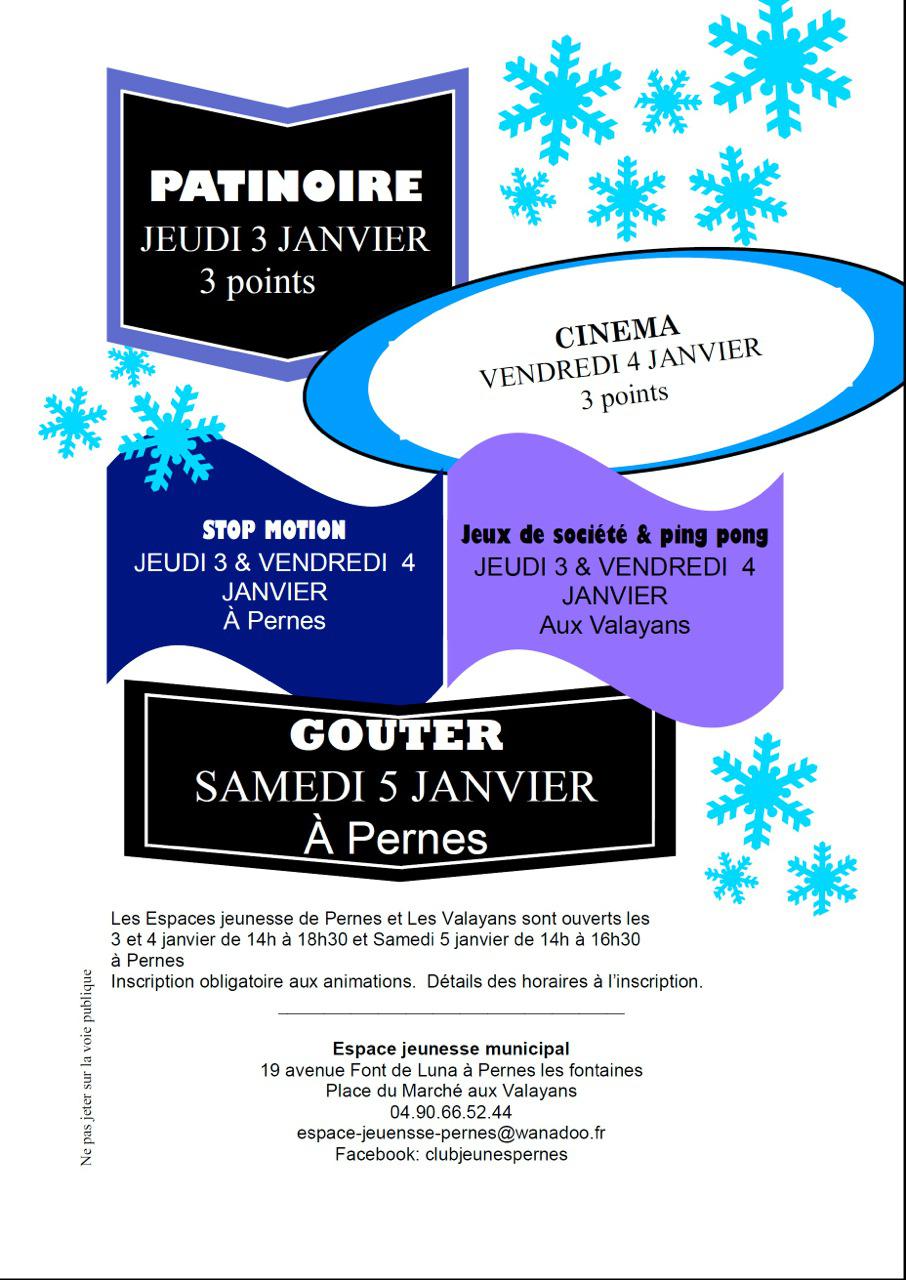 Animations à l'espace jeunesse