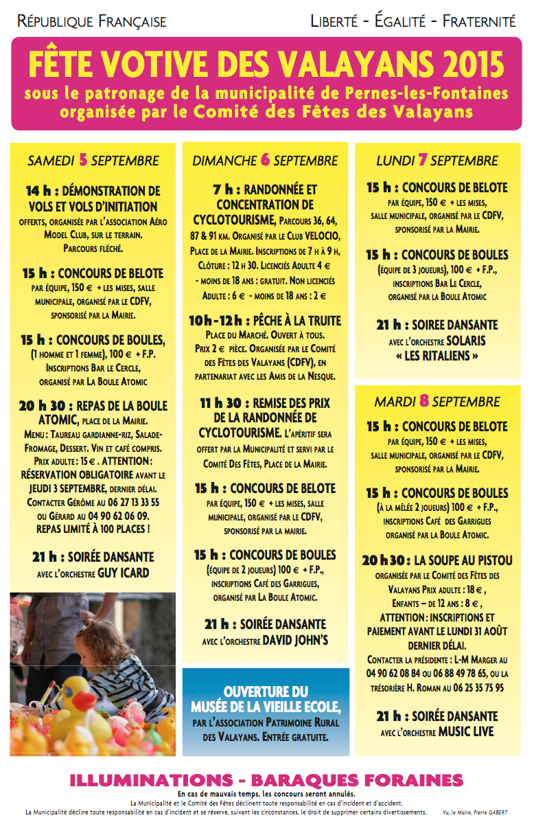 Fête votive aux Valayans