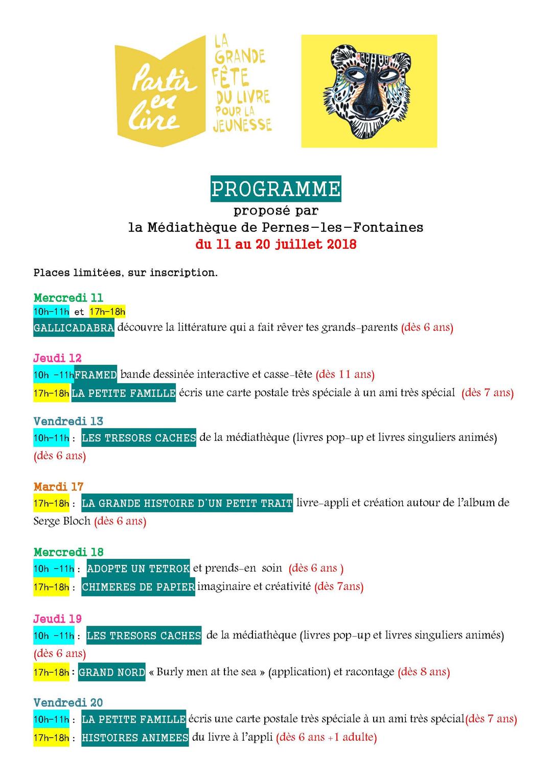 La Médiathèque : Partir en livre