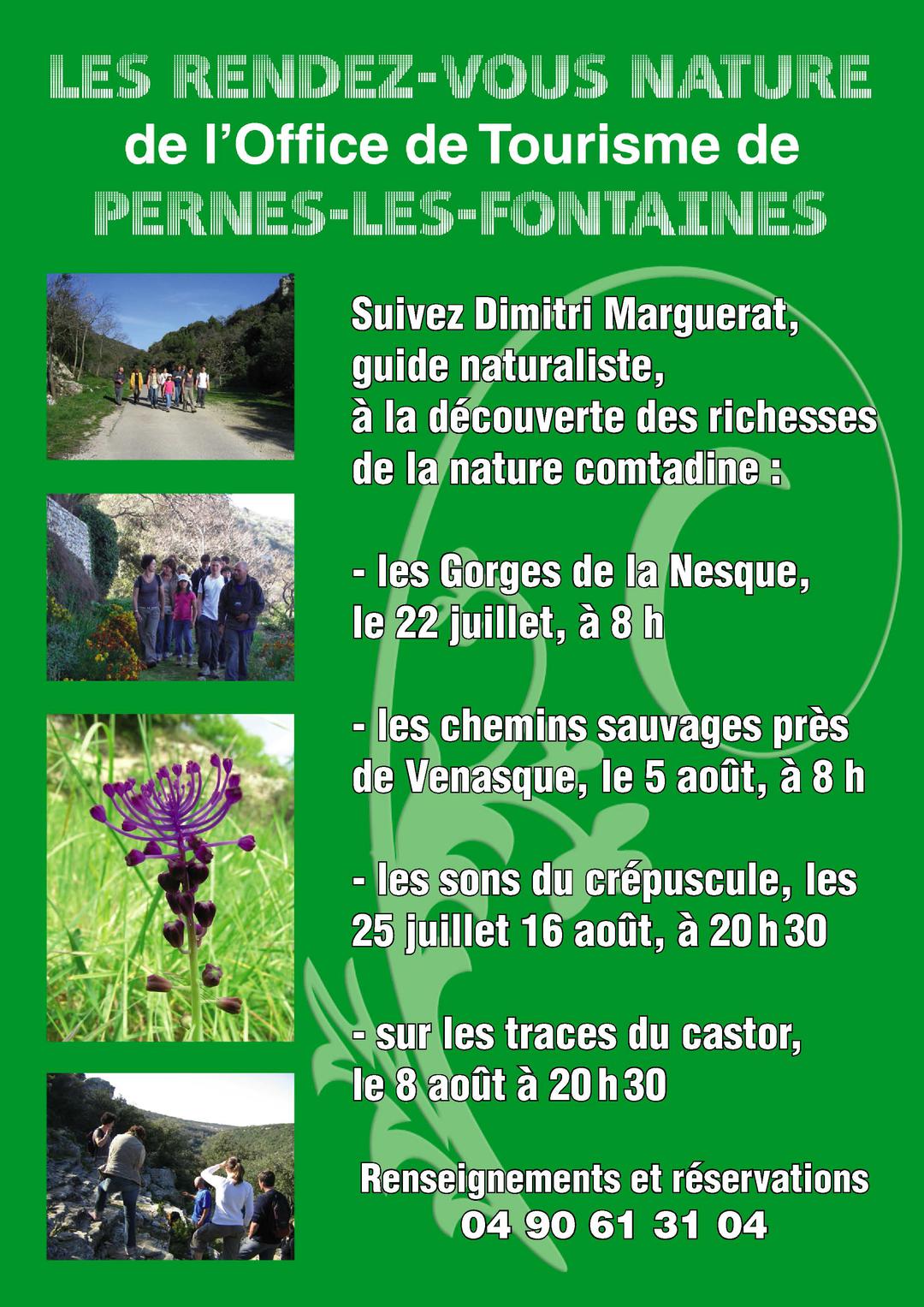 Visites de l'été par l'Office de Tourisme