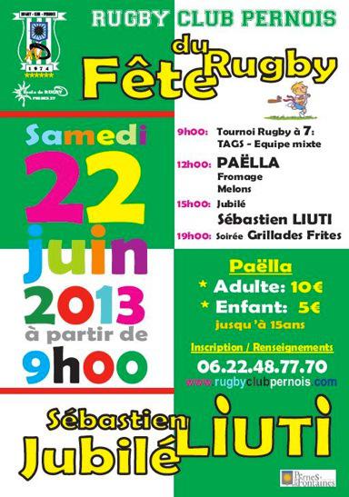 Fête du Rugby Club Pernois