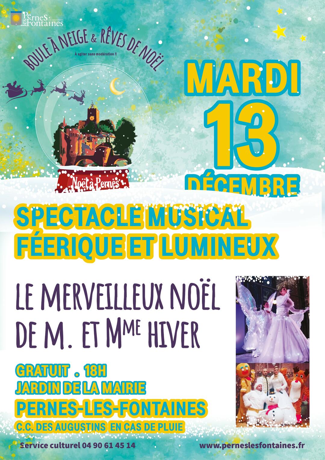 Spectacle lumineux de Noël "Le Merveilleux Noël de Mr et Mme Hiver"