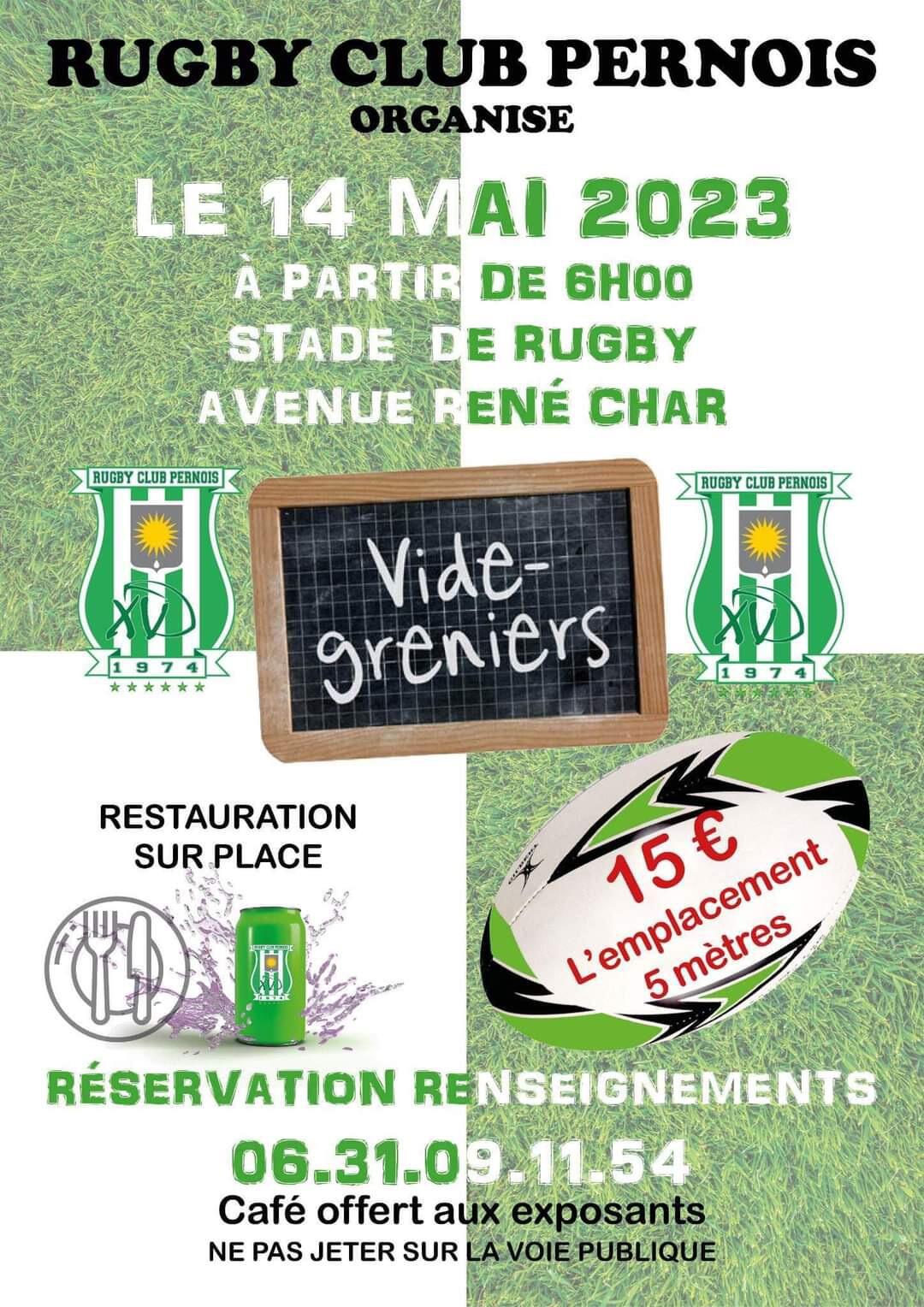 VIDE GRENIER du Rugby Pernois