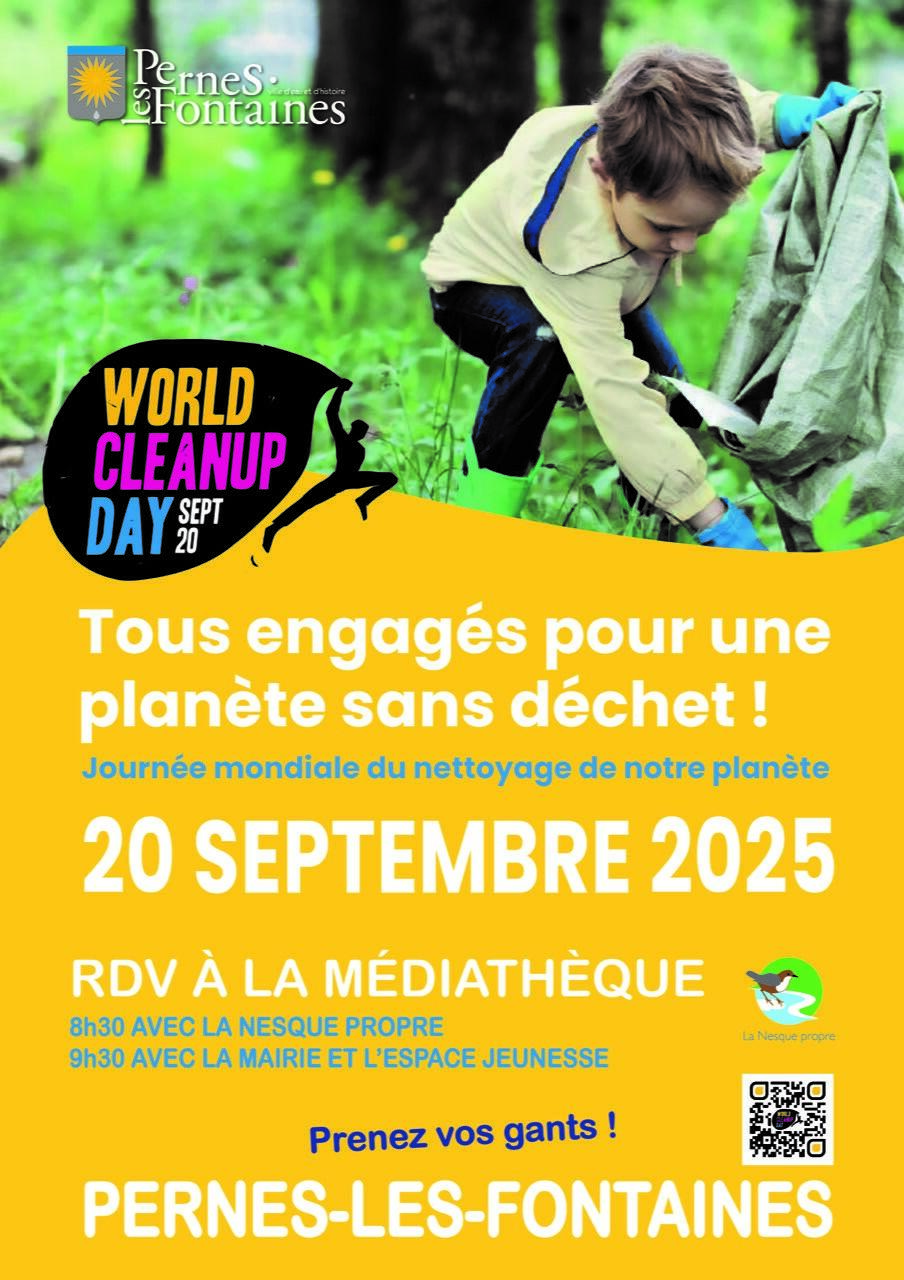 Journée mondiale du nettoyage de notre planète. World Clean Up Day