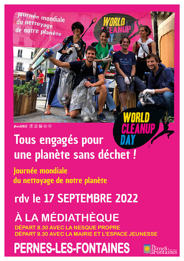 Journée mondiale du nettoyage de notre planète. World Clean Up Day