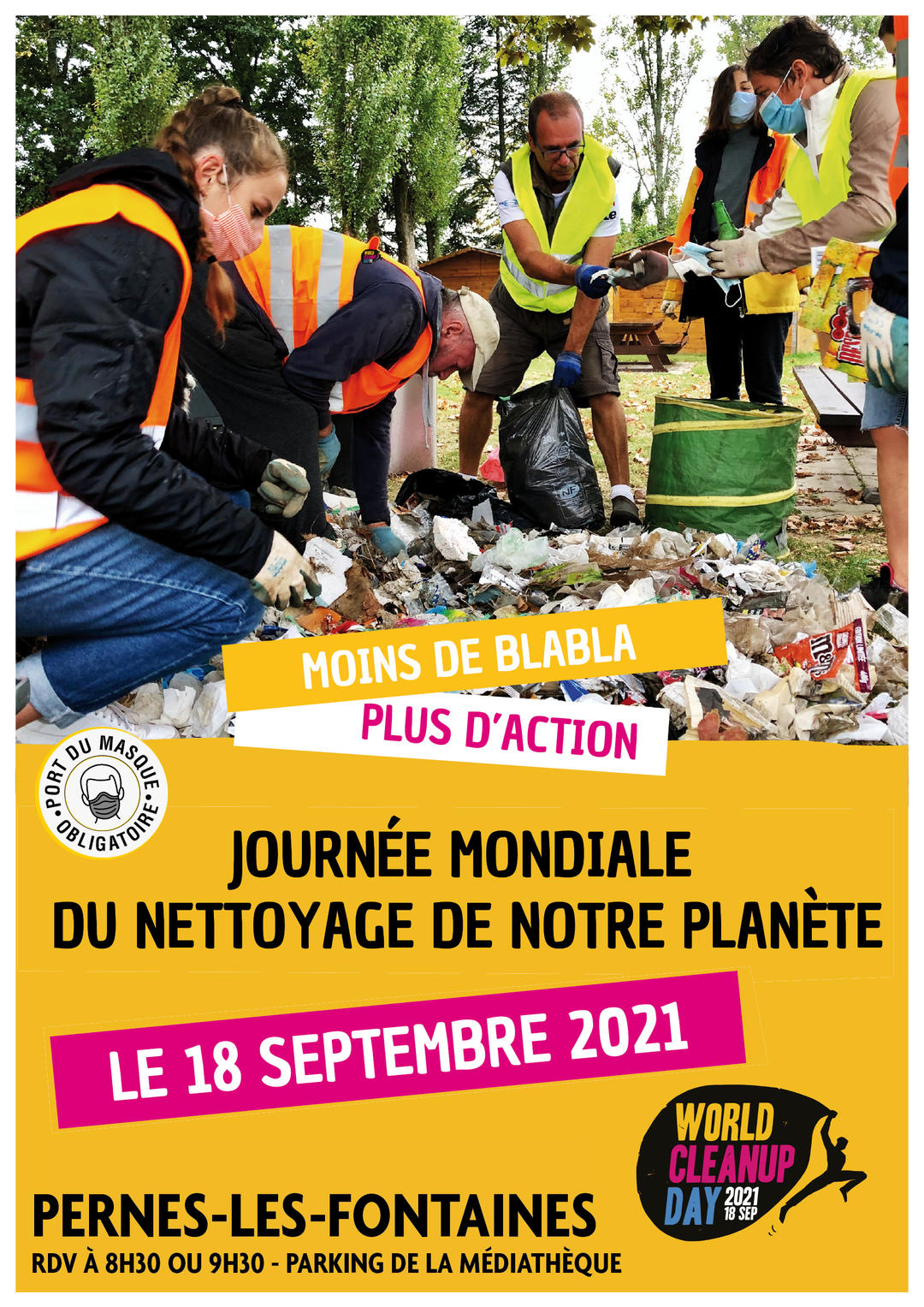 Journée mondiale du nettoyage de notre planète. World Clean Up Day