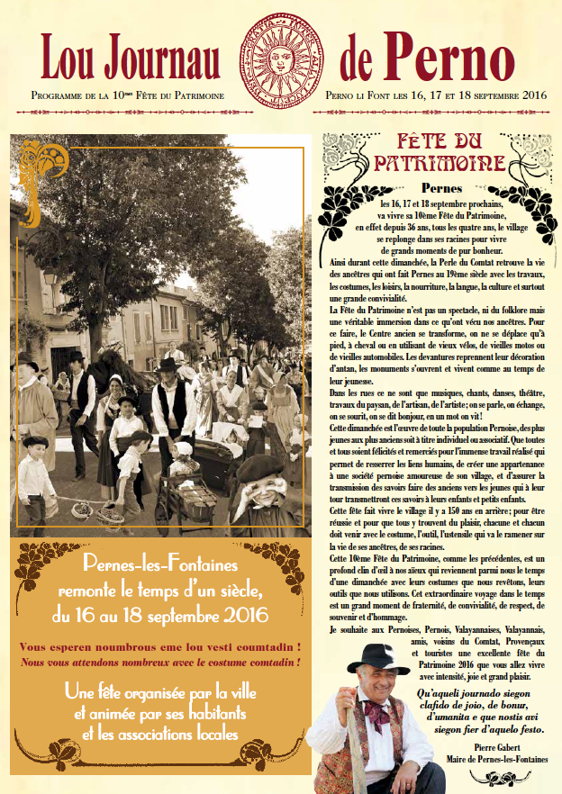 La 10e Fête du Patrimoine !